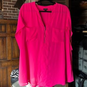 Bnwot hot pink Torrid blouse